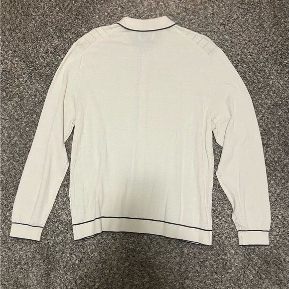 American Eagle Outfitters Cream Cardigan with Black Trim Size Large NWT - Picture 4 of 4